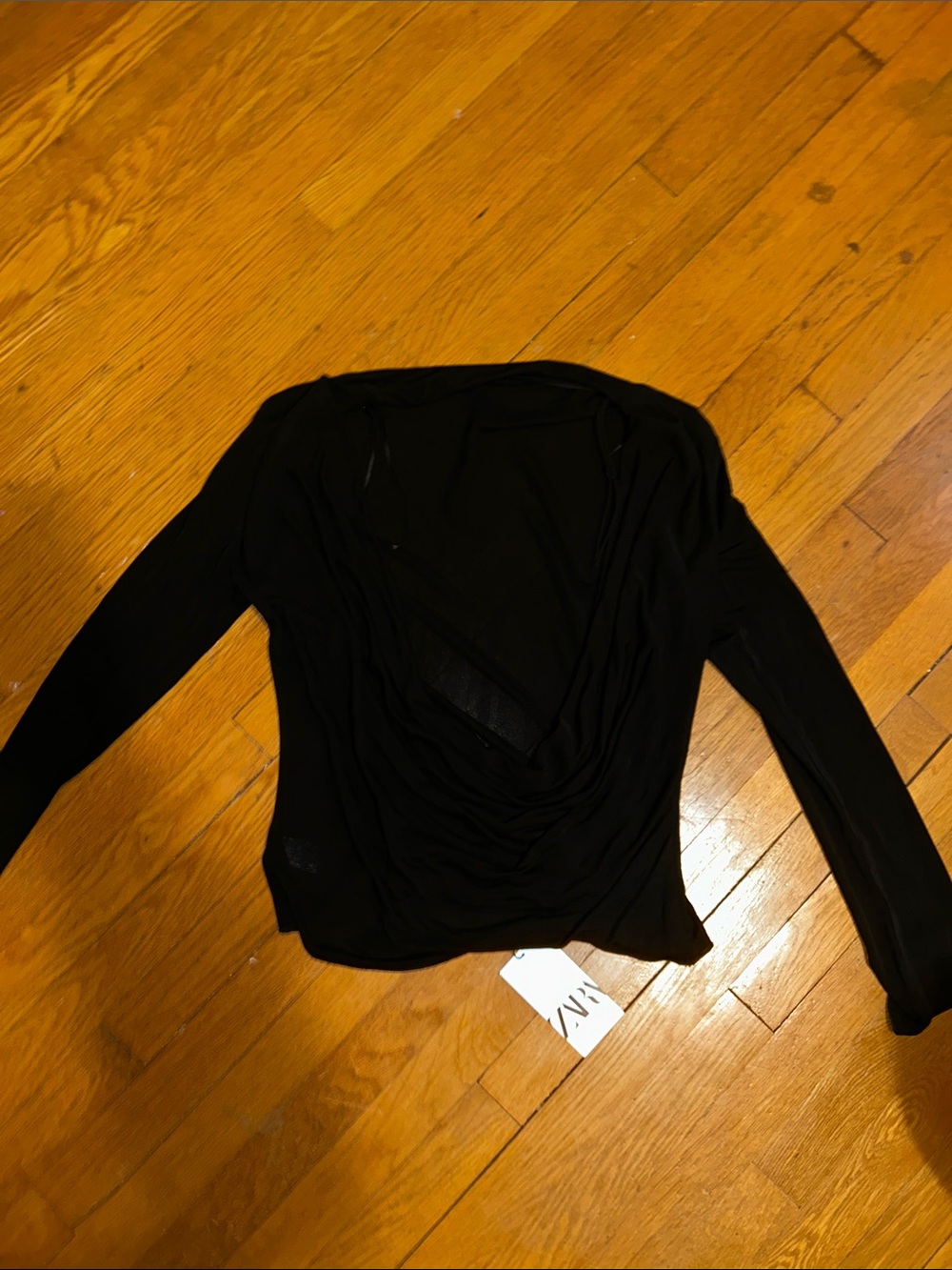 Zara Blackless Long Sleeve Top